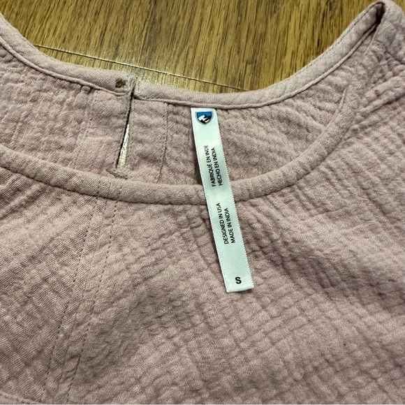 Kuhl Women's Mauve Tank Top Button Klover Tank Lilac Breeze Small NWT sleeveless - Picture 4 of 9